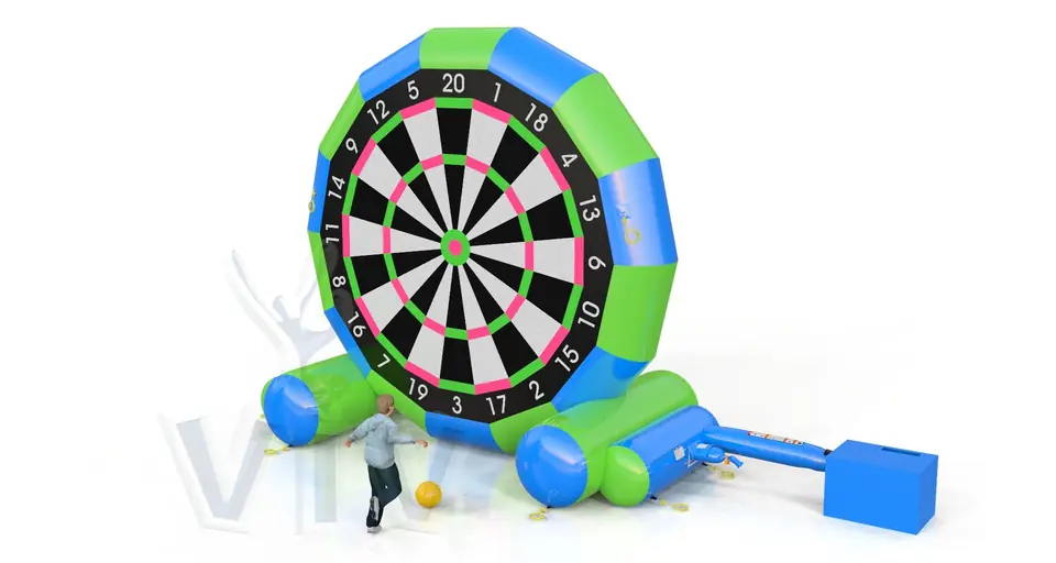 Foot darts with 2 balls commercial inflatable action game