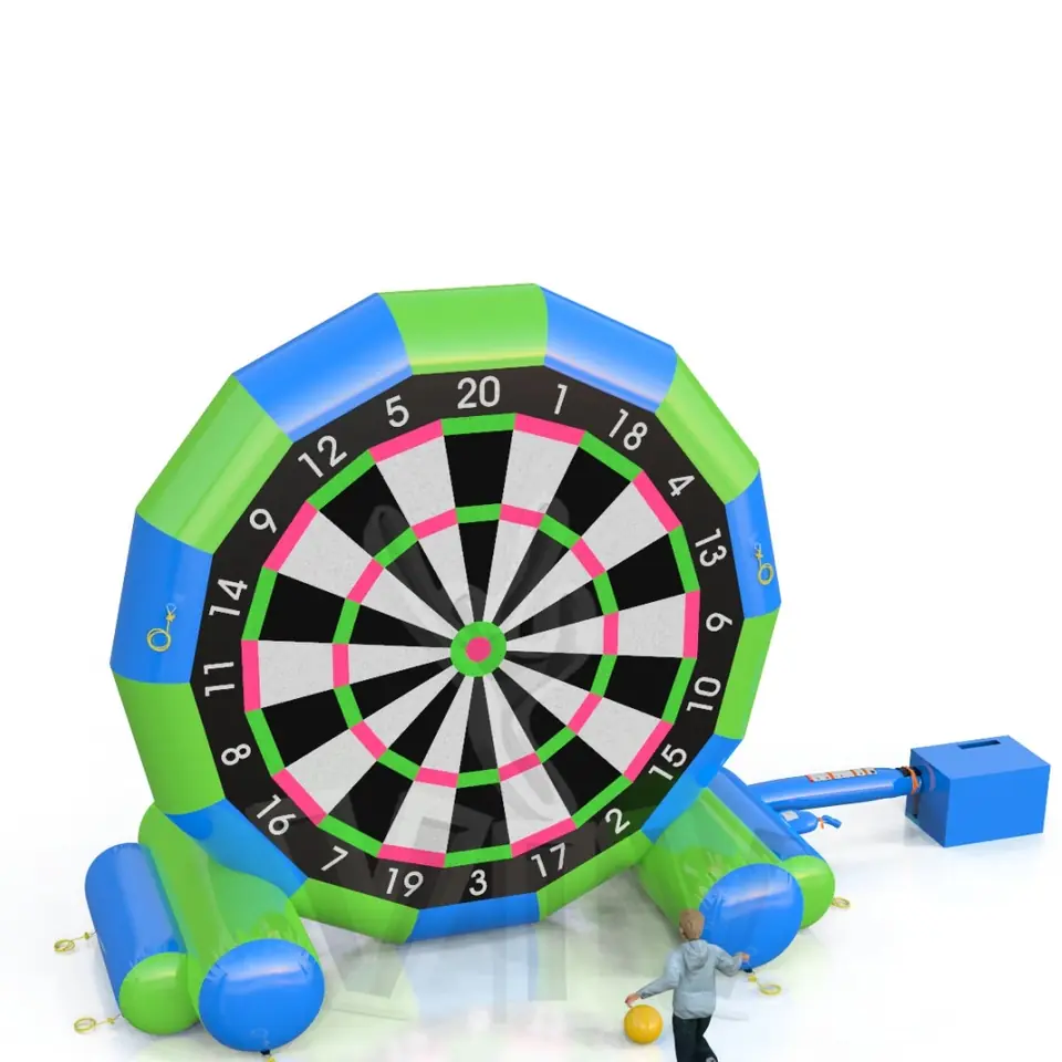 Foot darts with 2 balls commercial inflatable action game