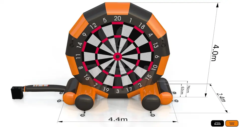 Foot Darts with Accuracy Ring commercial inflatable action game