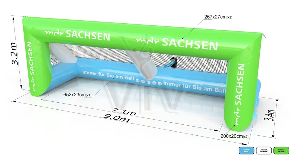 Football Gate commercial inflatable action game