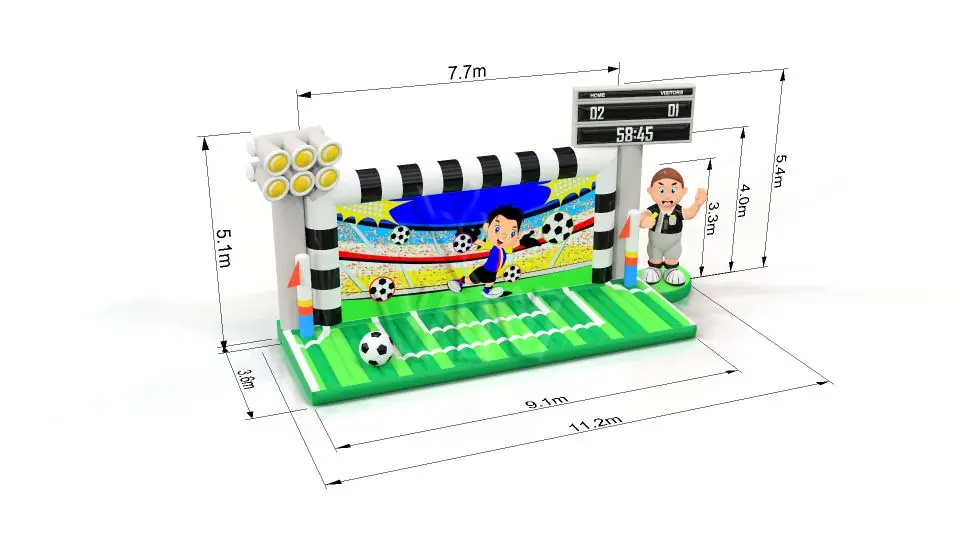 Football Gate with aircushion - Collection Football commercial inflatable action game