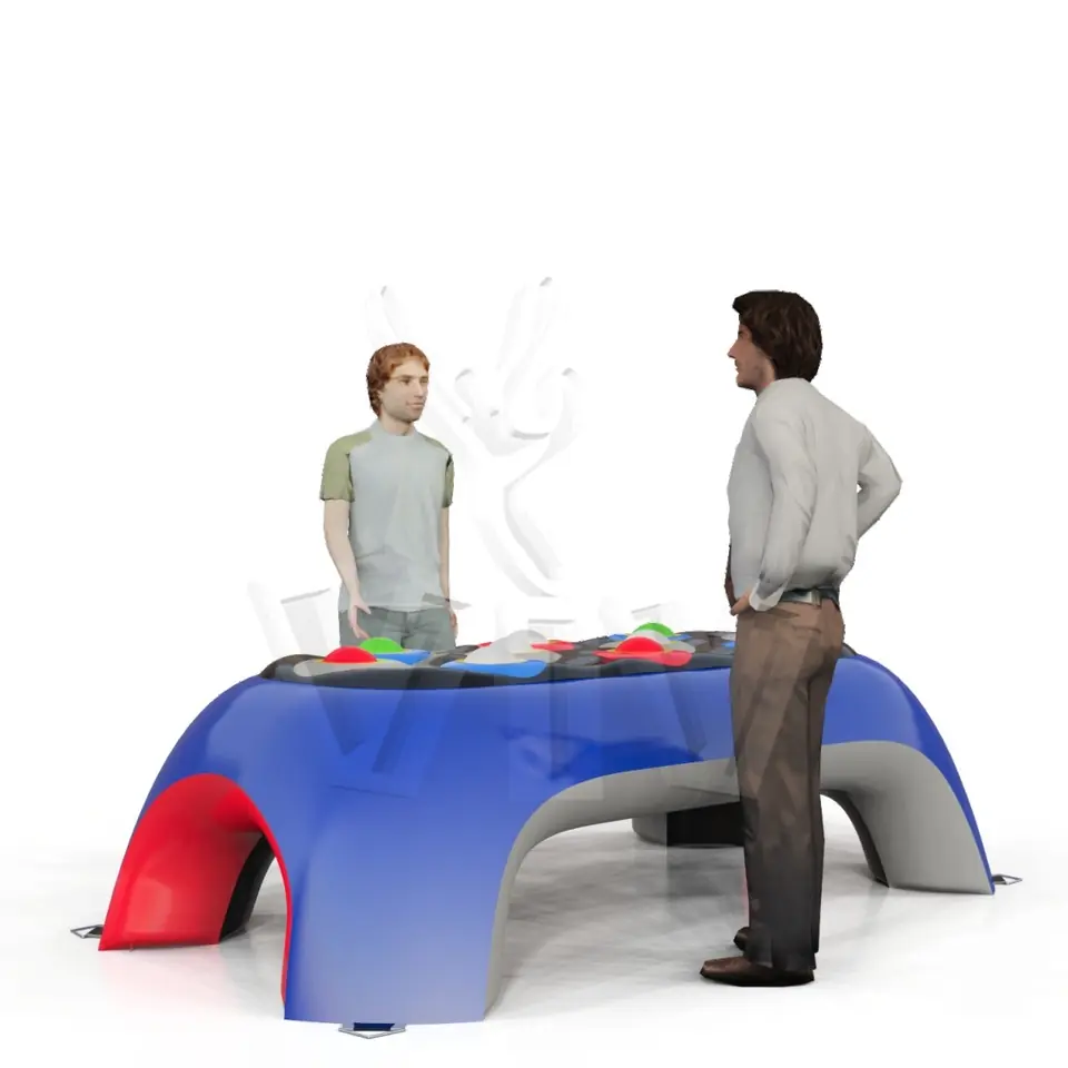 Inflatable table for interactive buttons (without buttons) commercial inflatable action game