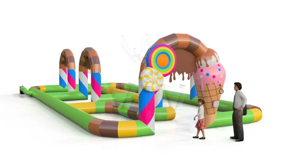 Inflatable Track for Trikes commercial inflatable action game