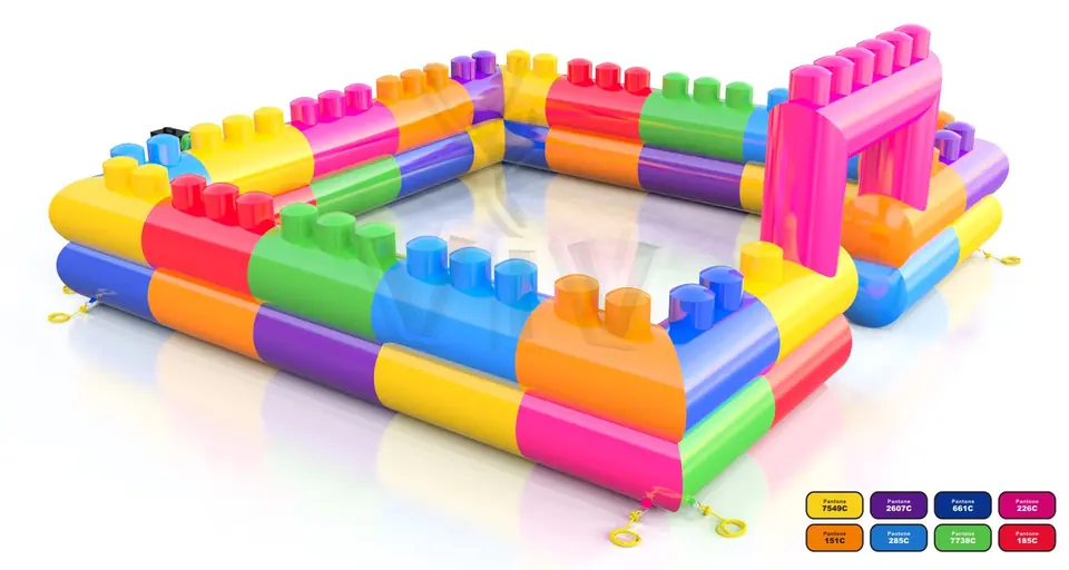 Inflatables Fence Blocks commercial inflatable action game