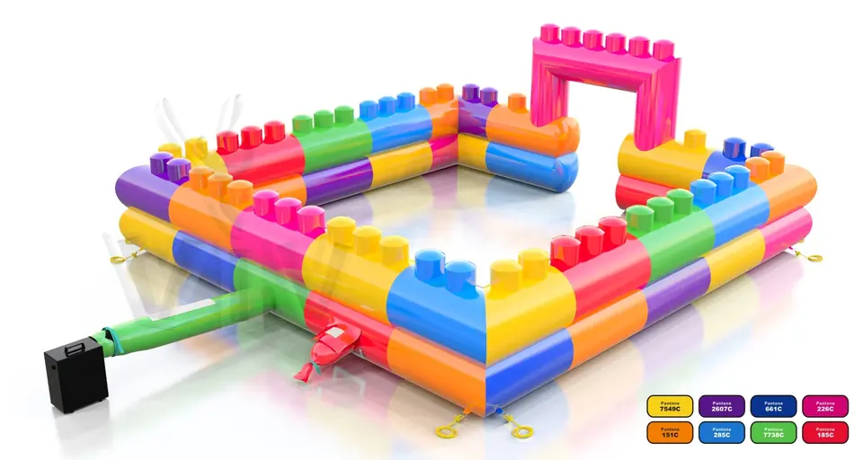 Inflatables Fence Blocks commercial inflatable action game