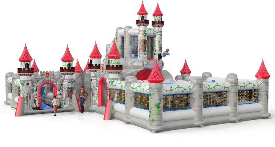 Jumping Tower Knights commercial inflatable action game