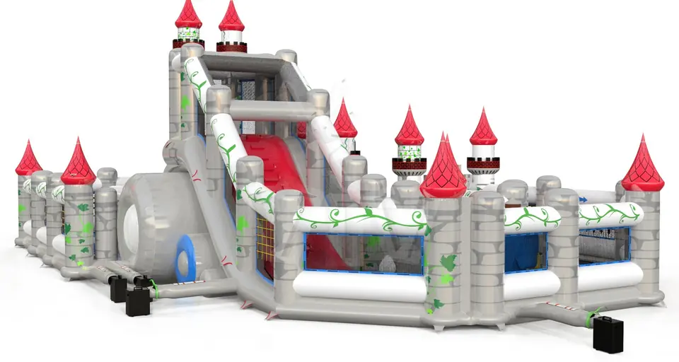 Jumping Tower Knights commercial inflatable action game