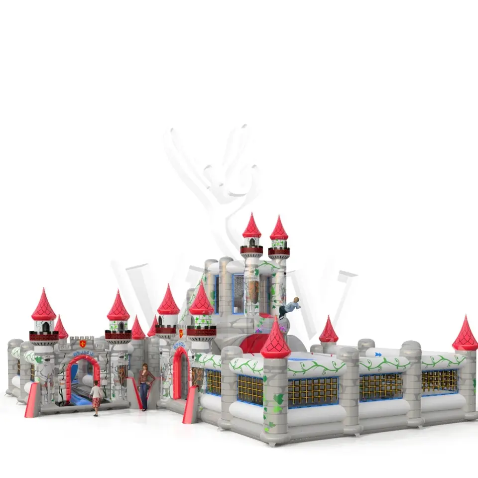 Jumping Tower Knights commercial inflatable action game