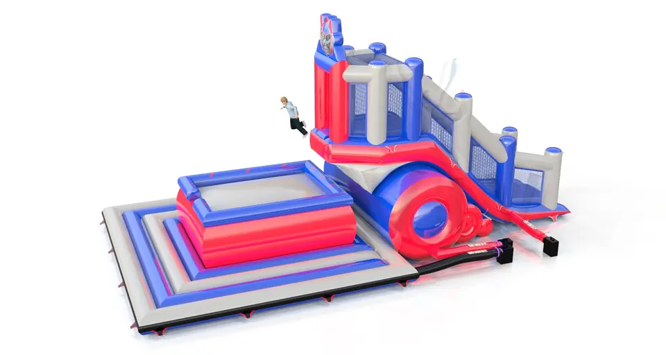 Jumping tower L Robot commercial inflatable action game