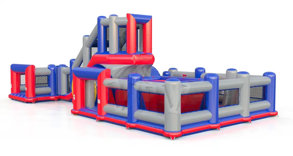 Jumping Tower L with fence commercial inflatable action game