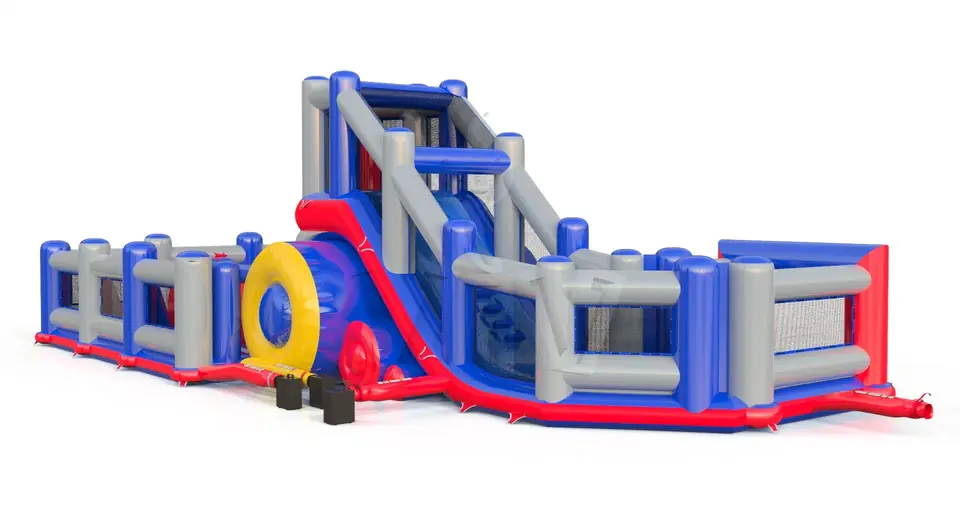 Jumping Tower L with fence commercial inflatable action game