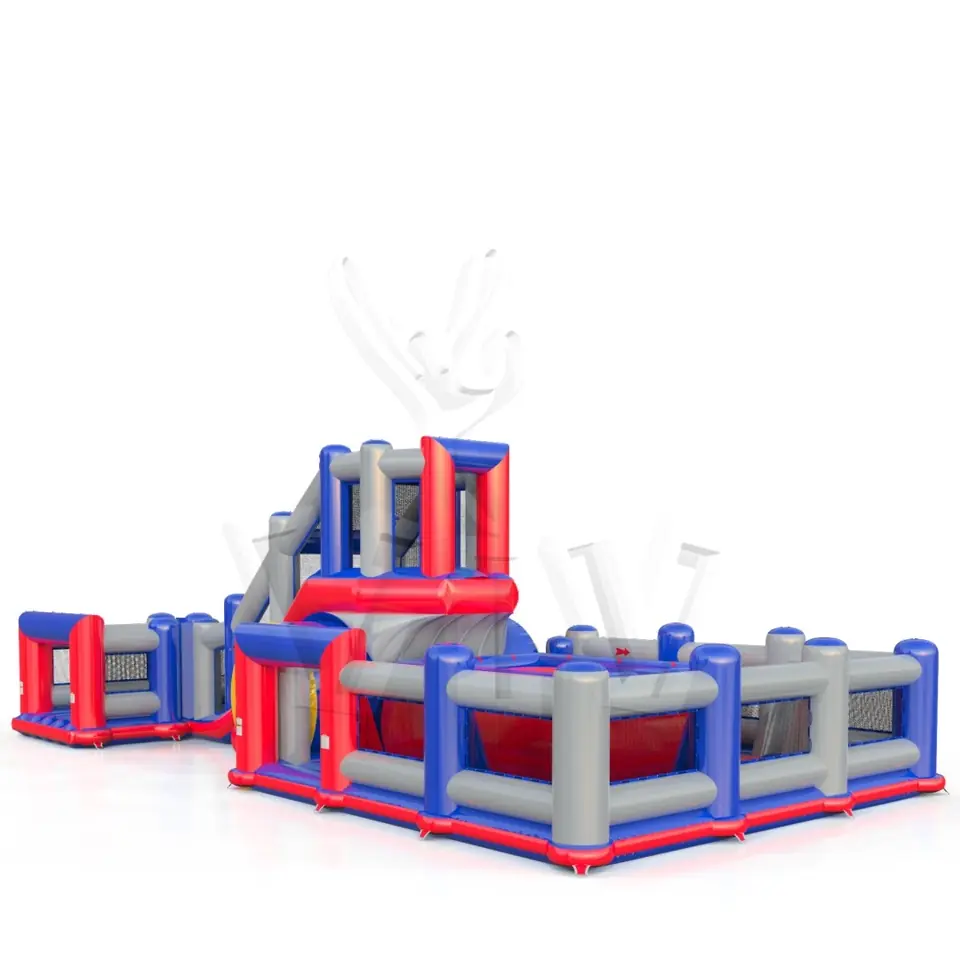 Jumping Tower L with fence commercial inflatable action game