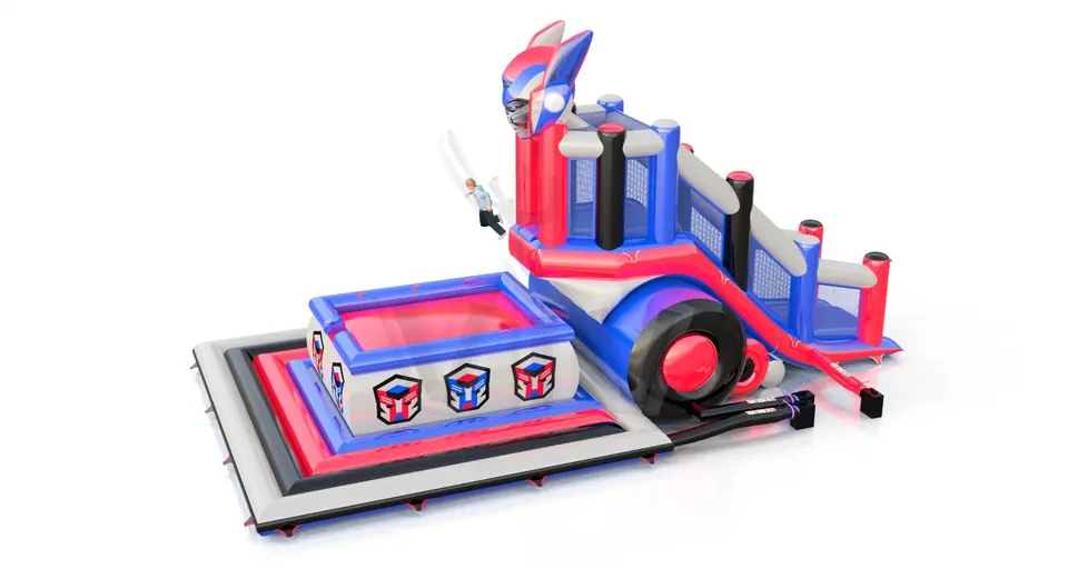Jumping Tower L with Robot head commercial inflatable action game