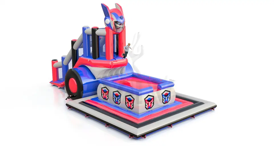 Jumping Tower L with Robot head commercial inflatable action game