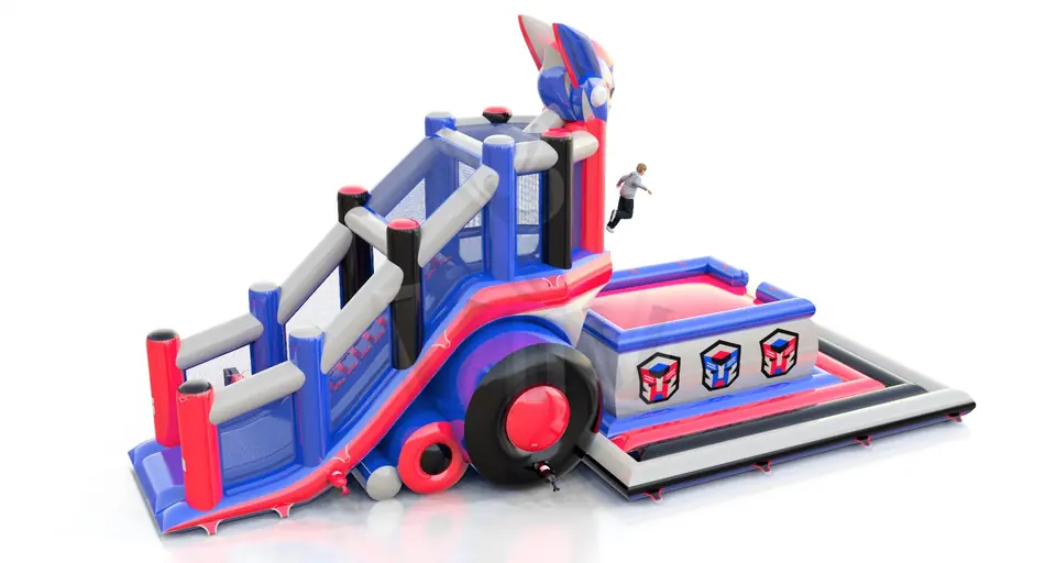 Jumping Tower L with Robot head commercial inflatable action game