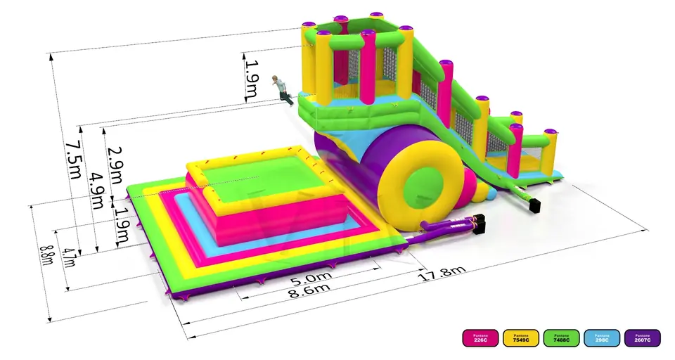 Jumping Tower Startup XL commercial inflatable action game
