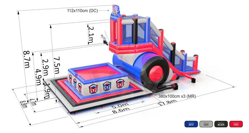 Jumping tower XL Robot commercial inflatable action game