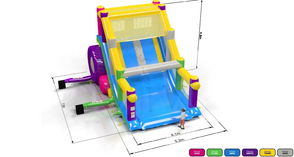 Ladders Fun 5K commercial inflatable action game