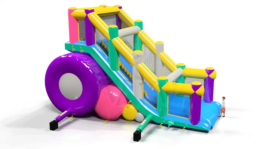 Ladders Fun 5K\Slide commercial inflatable action game