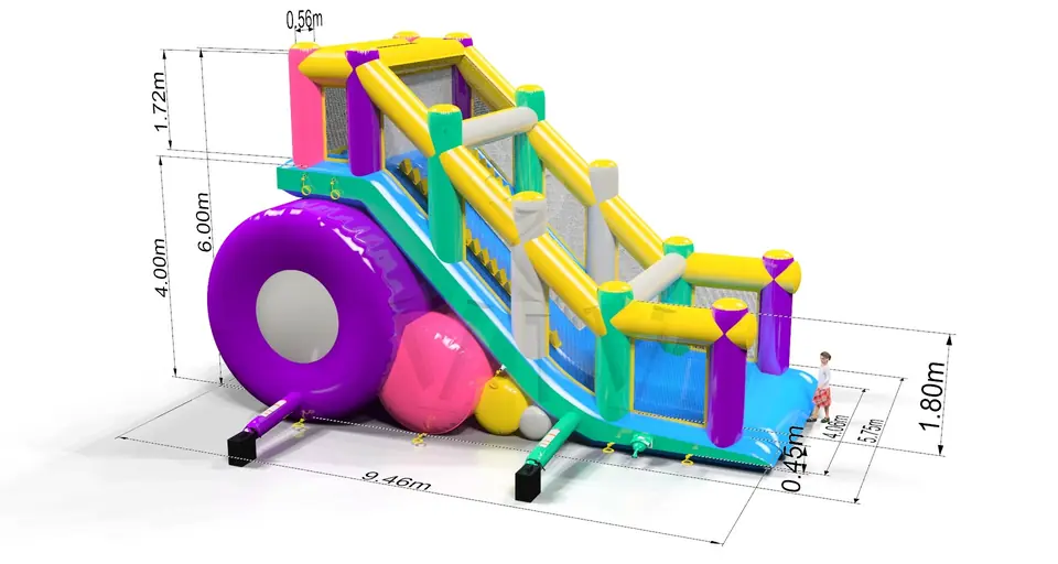 Ladders Fun 5K\Slide commercial inflatable action game