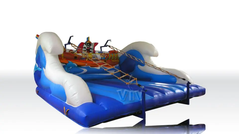 Ladders Pirate`s ship 6.3 x 6.0 x 3.1 m commercial inflatable action game