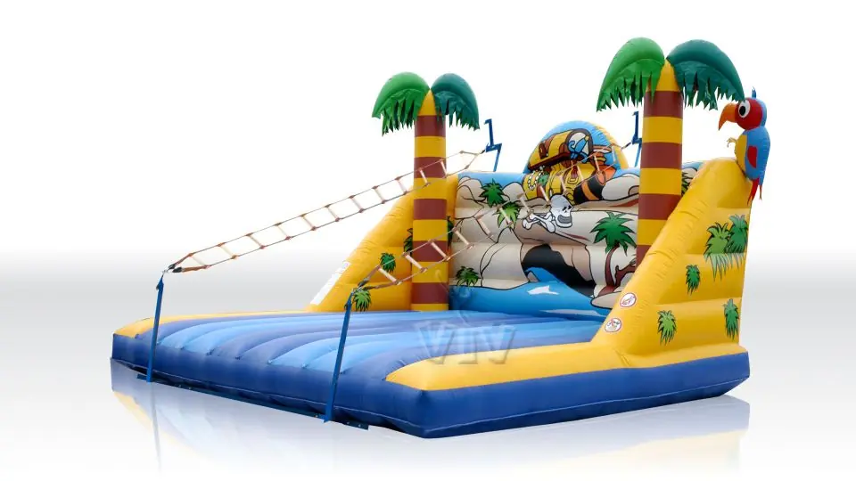 Ladders Treasure Island 6.3 x 6.0 x 3.1 m commercial inflatable action game