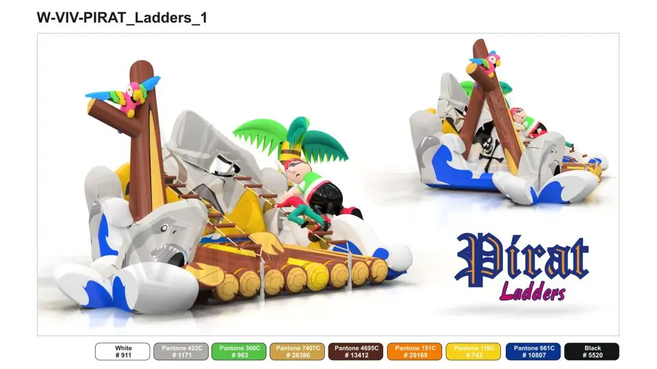Raft Ladders - Collection Pirate commercial inflatable action game