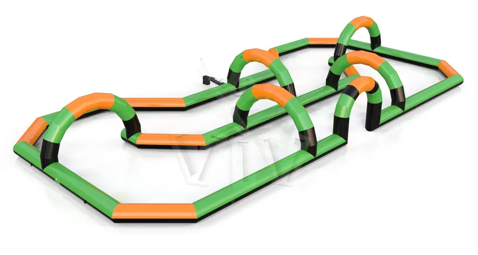 Scooter racecourse commercial inflatable action game