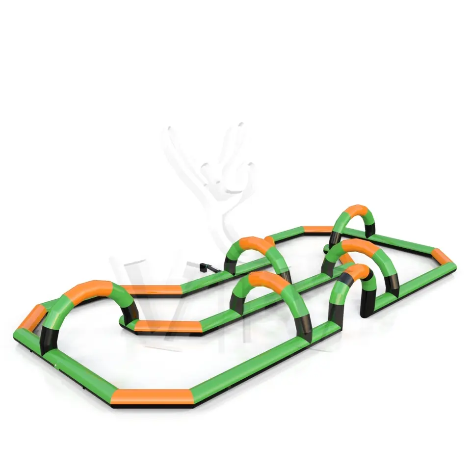 Scooter racecourse commercial inflatable action game
