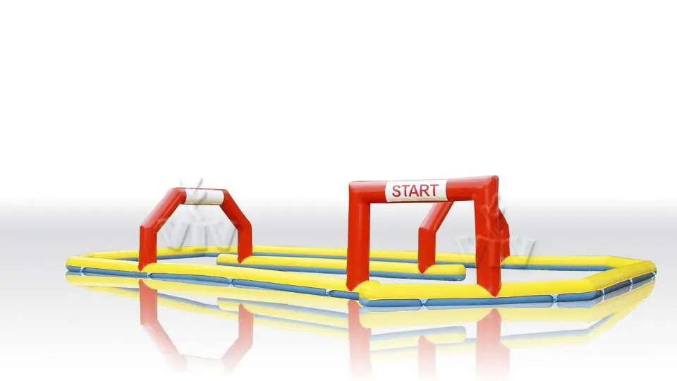 Scooter racecourse Parcour 16 x 8 m commercial inflatable action game
