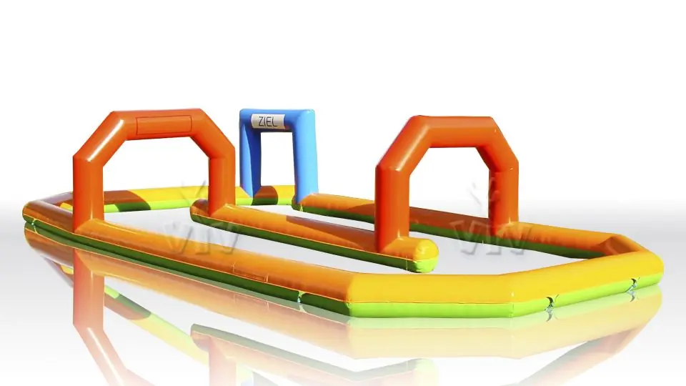 Scooter racecourse Parcour 16 x 8 m commercial inflatable action game