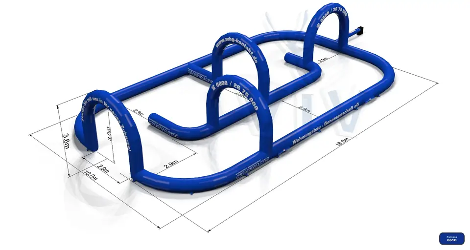 Segway Race Track commercial inflatable action game