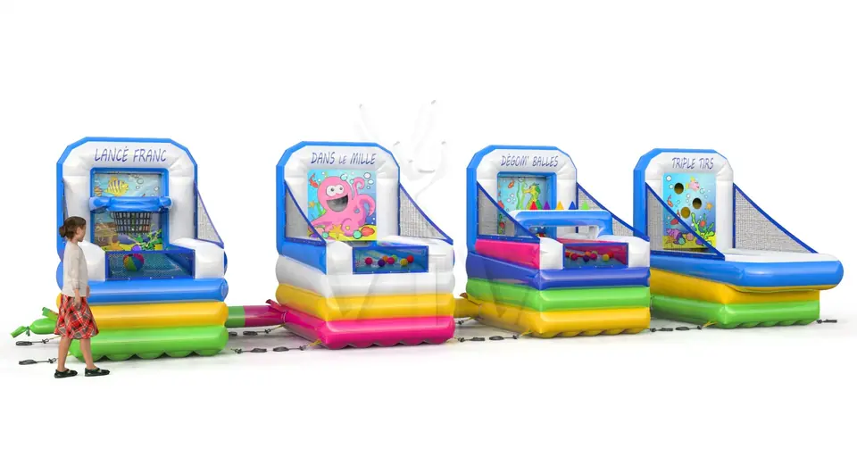 Set of 4 games Underwater World commercial inflatable action game
