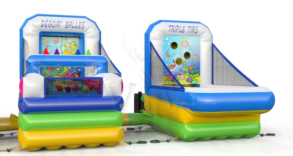 Set of 4 games Underwater World commercial inflatable action game