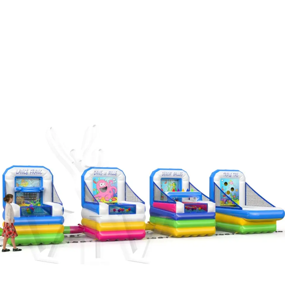 Set of 4 games Underwater World commercial inflatable action game