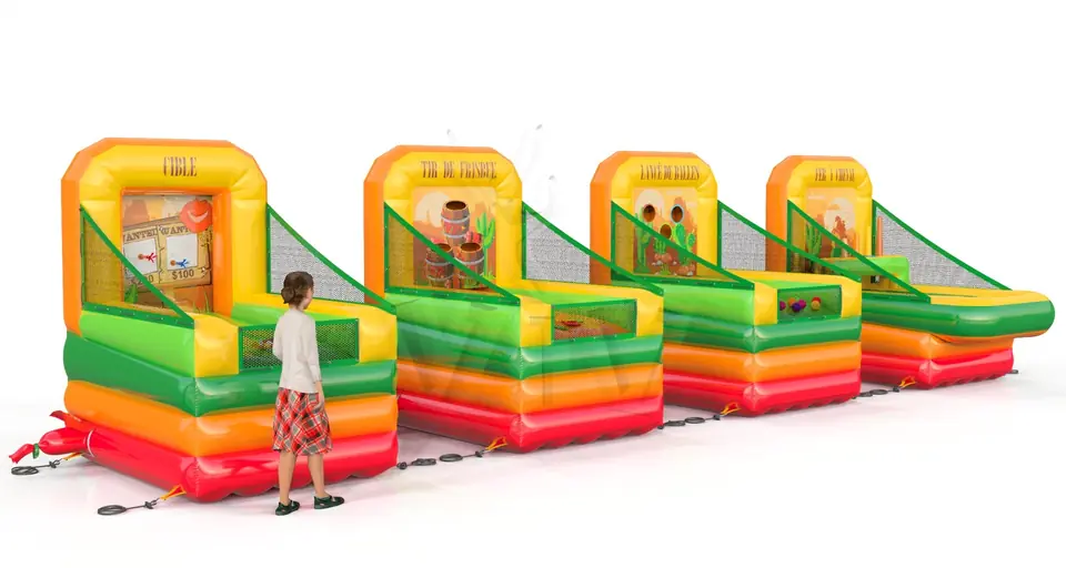 Set of 4 games Western commercial inflatable action game
