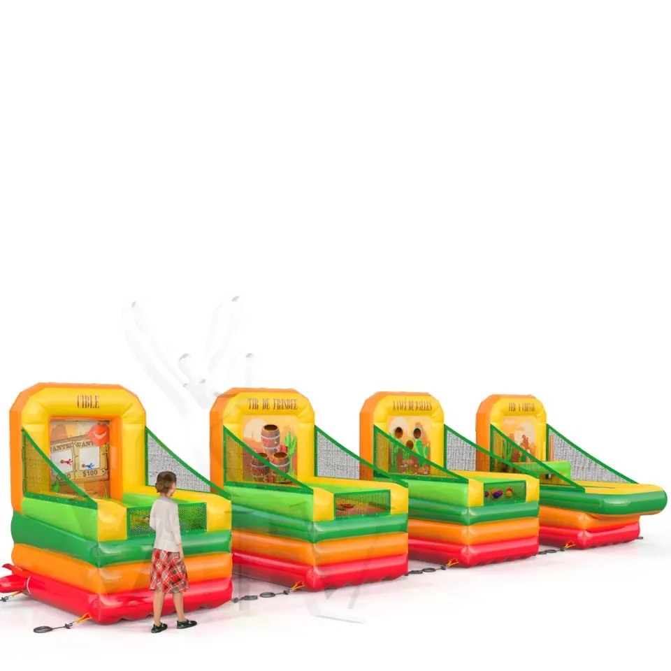 Set of 4 games Western commercial inflatable action game