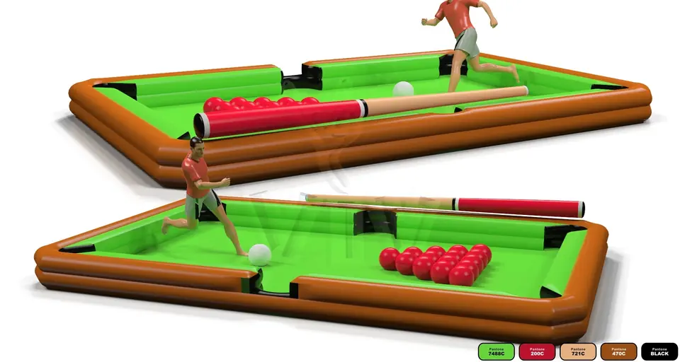Snooker Field 6 x 4 m commercial inflatable action game