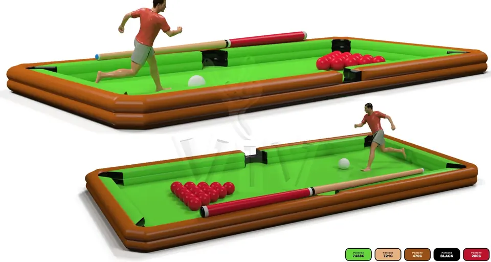 Snooker Field 8 x 4 m commercial inflatable action game