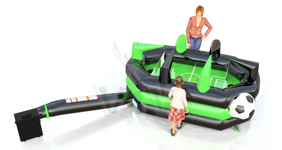 Soccer field commercial inflatable action game