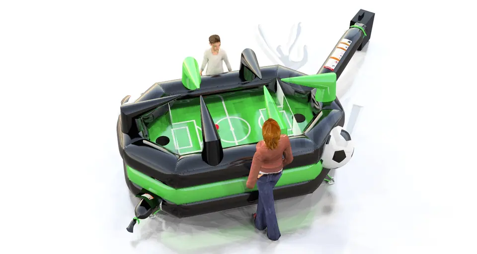 Soccer field commercial inflatable action game