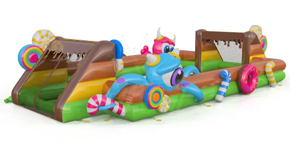 Soccer field Monster commercial inflatable action game