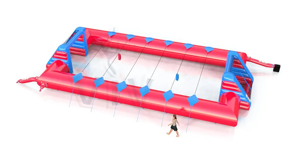 Soccer field with ropes commercial inflatable action game
