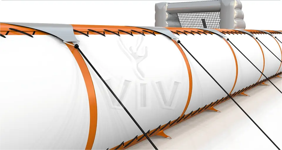 Soccer field with ropes commercial inflatable action game