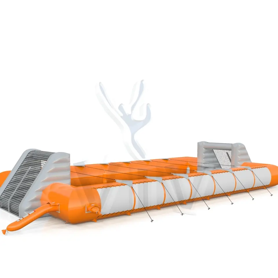 Soccer field with ropes commercial inflatable action game