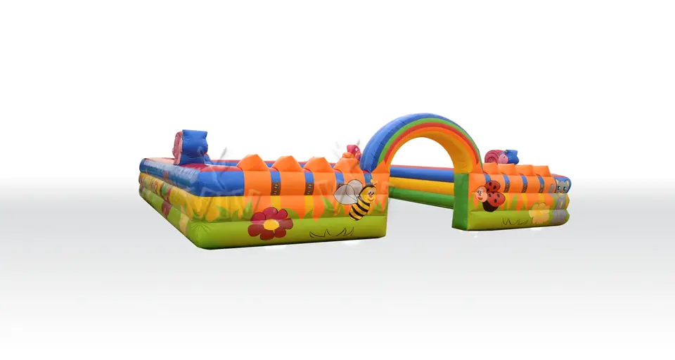 Spring garden commercial inflatable action game