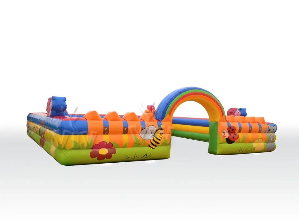 Spring garden commercial inflatable action game