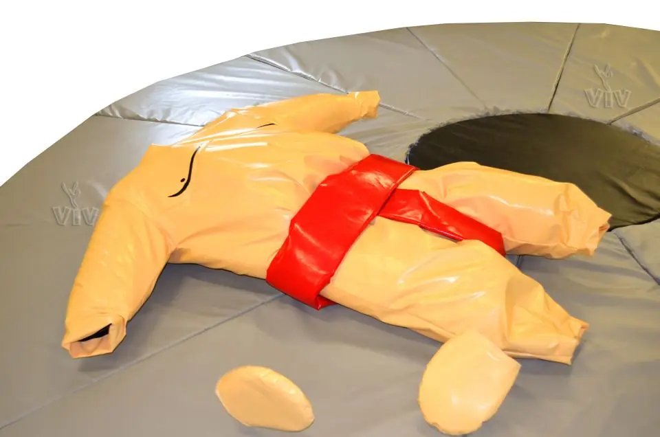 Sumo Men with mat PLASTICOTTA commercial inflatable action game