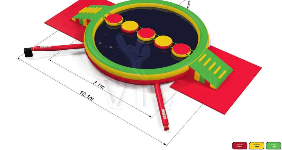 Swimming Pool commercial inflatable action game