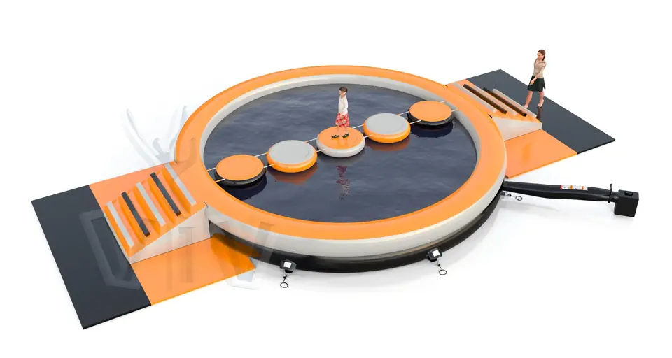 Swimming pool commercial inflatable action game